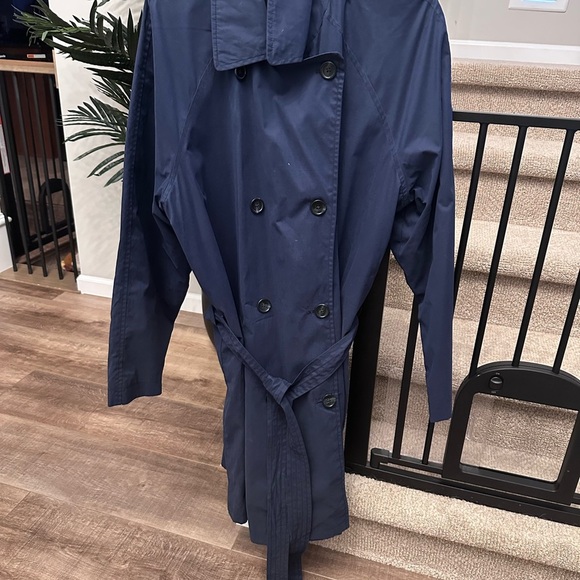 Old Navy Jackets & Blazers - Old Navy Navy Double-Breasted Trench with Waist Tie